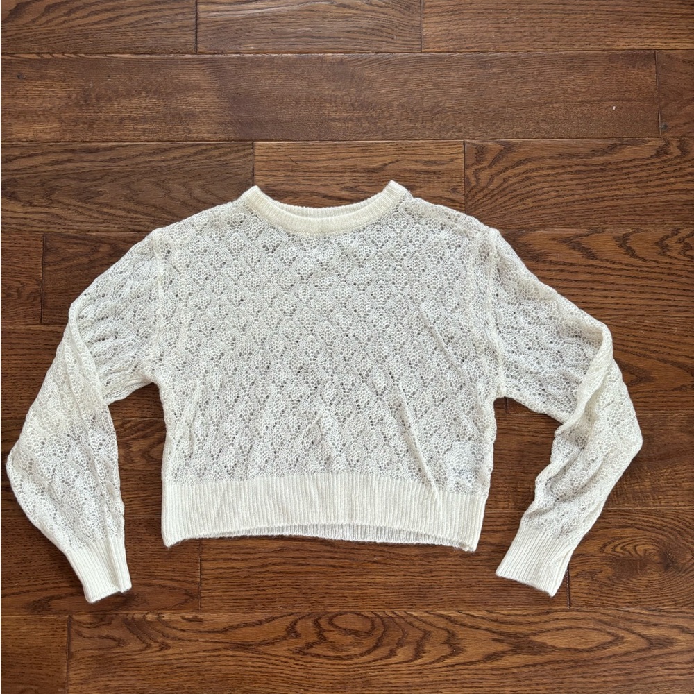 H&M Ivory Knit Top